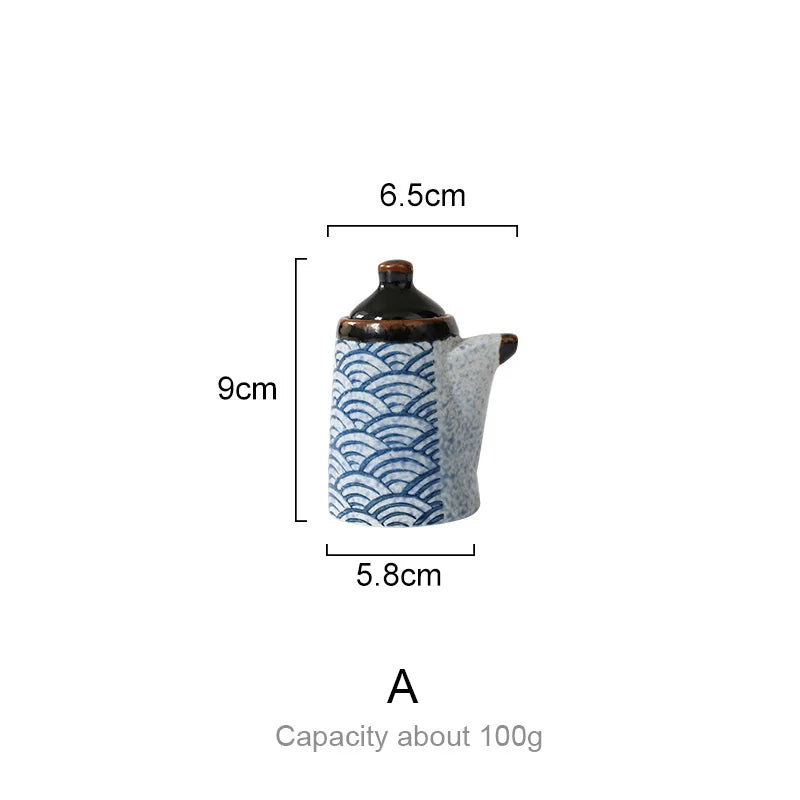 DecorBites™ Blue Ceramics Kitchen Seasoning Set
