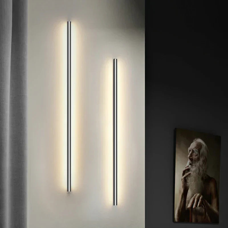 DecorBites™ LED Wall Lights Dimming Switch Black Gold White Metal Sconces Bedroom Aisle Lamp