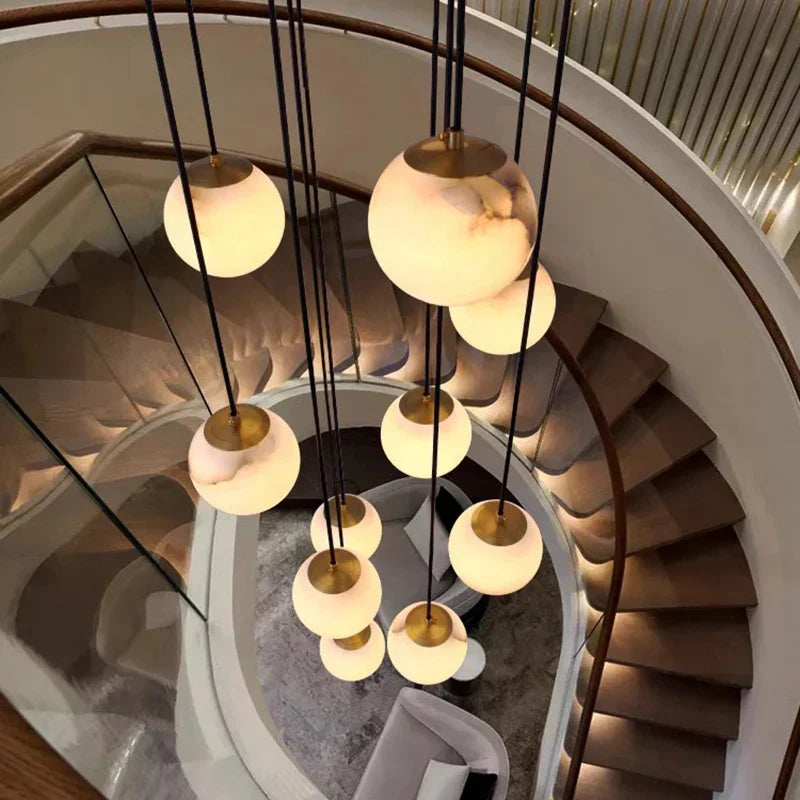 DecorBites™ LED Pendant Light Chandeliers for Living Room Staircase Indoor Lighting