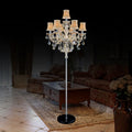 DecorBites™ Crystal Chandelier Floor Lamp for Elegant Living Room Decor