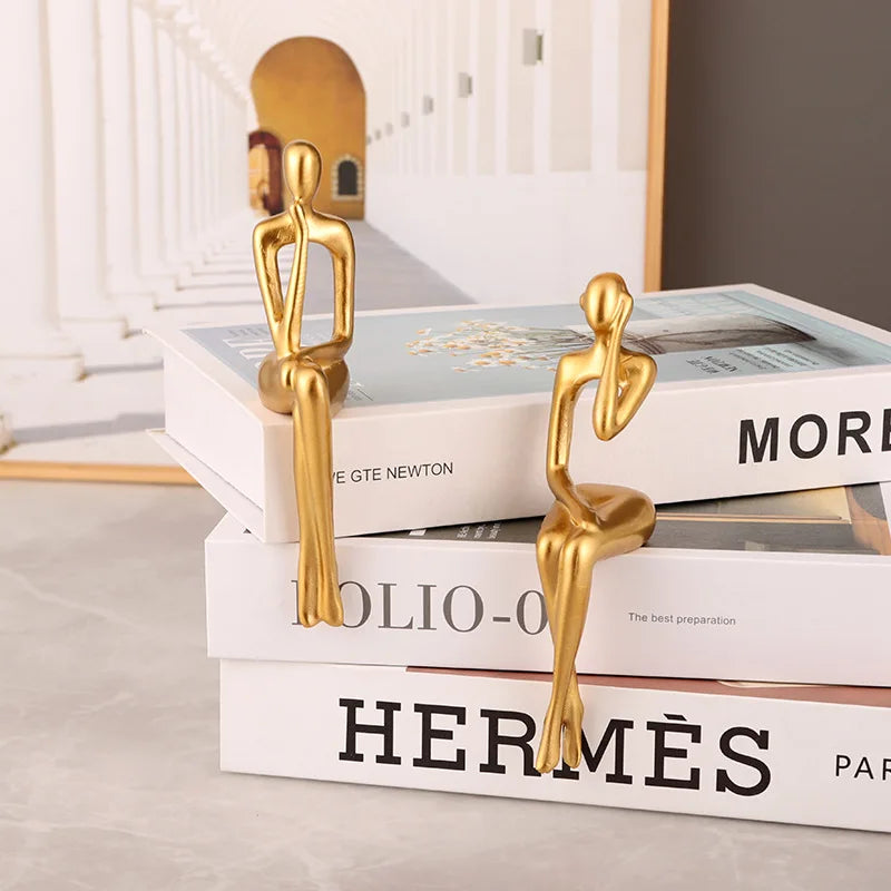 DecorBites™ Abstract Figurines Set of 3 - Modern Art Sculpture for Home and Office