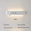 DecorBites™ 8W/20W Long Led Wall Light Switch, Aluminum Fixture for Living Room Bedroom.