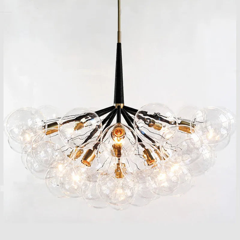 DecorBites™ Glass Balls Ceiling Pendant Lights Minimalist Living Room Chandelier Shop Bar Decor