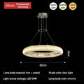 DecorBites™ Crystal Chandelier Chrome Light LED Ceiling Lights for Modern Luxury Décor
