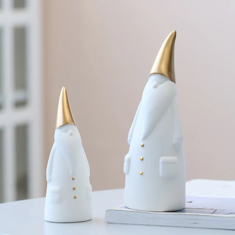 DecorBites™ Ceramic Santa Claus Figurines Set for Christmas Home Decor