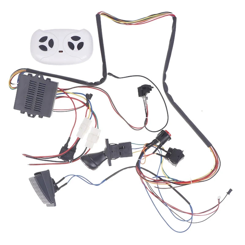 Children Electric Car DIY Modified Wires and Switch Kit with 2.4g