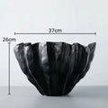DecorBites™ Black Resin Bud Vase Modern Room Decor Flowers Arrangement Desk Vase