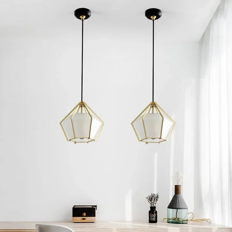 DecorBites™ LED Glass Pendant Light for Home, Cafe, Bar | Modern Designer Art Lamps