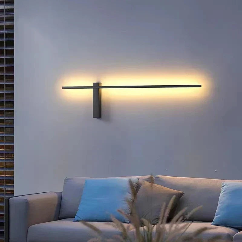 DecorBites™ LED Wall Lights: Modern Black White Aluminium Sconce Lamp for Living Room Bedroom