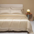 DecorBites™ 120S Natural Fabric Bedding Set Summer Cooling Fitted Sheet Skin Friendly Bedclothes