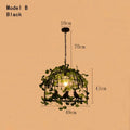 DecorBites™ Green Leaf Bird Cage Chandelier for Dining Table and Garden Decor