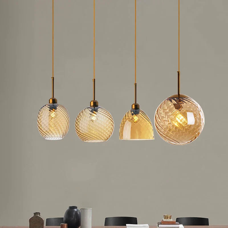 DecorBites™ Glass Chandelier Pendant Lights for Bedside, Kitchen, Restaurant, Bar, Home Lighting