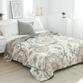 DecorBites™ Boho Mandala Cotton Summer Blanket - Double-Sided Soft Throw for Beds, Sofas