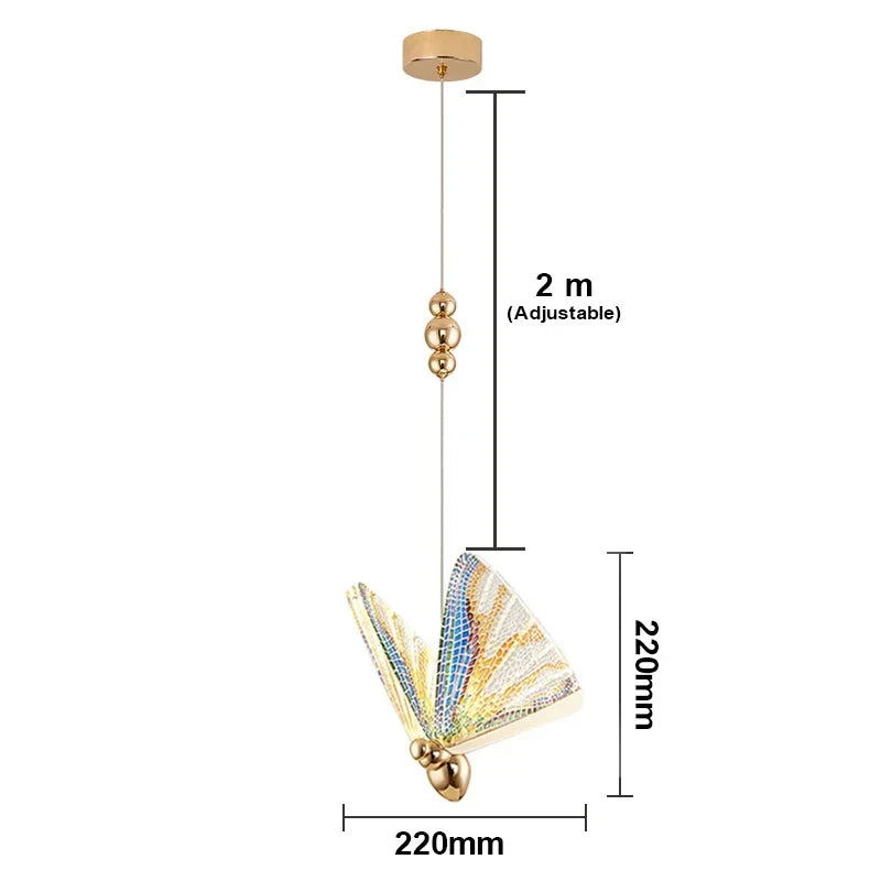 DecorBites™ Butterfly LED Pendant Chandelier for Living Room Kitchen Island Decor