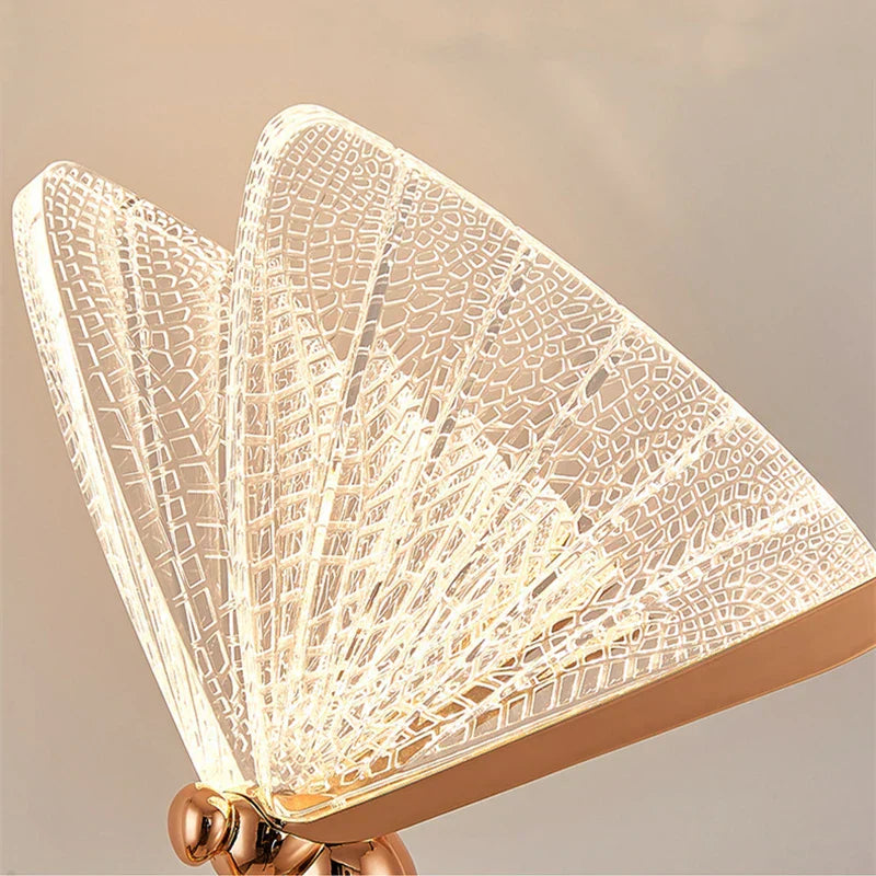 DecorBites™ Butterfly LED Floor Lamp Indoor Living Room Acrylic Standing Lighting Home Bedroom Art
