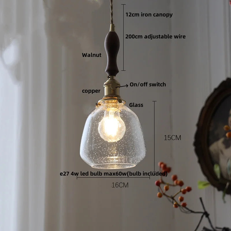 DecorBites™ LED Glass Pendant Light Fixture for Study Restaurant Kitchen Stair Hanglampen