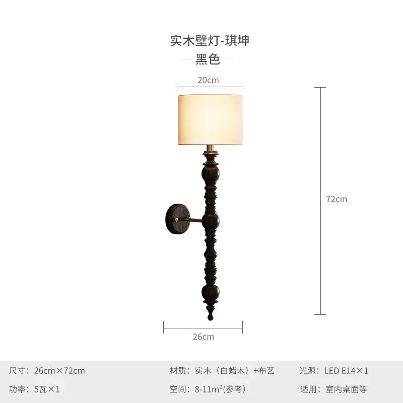 DecorBites™ LED Wood Wall Light for Living Room Interior Decoration with Entrance Lighting