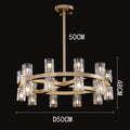 DecorBites™ Crystal Chandelier Pendant Light for Living Room Dining Room Ceiling Lighting