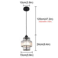 DecorBites™ Crystal Chandelier LED Pendant Light for Modern Home Decor