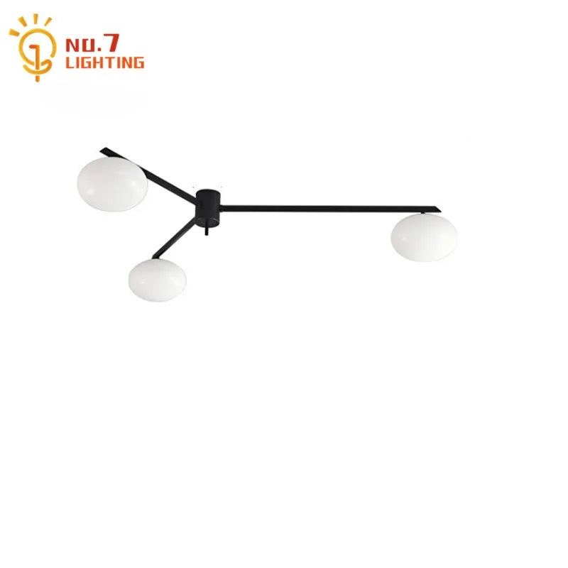 DecorBites™ Black/Gold Lustre Copper Ceiling LED Modern Light Fixture for Living Room/Kitchen/Balcony