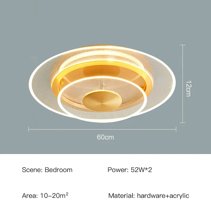 DecorBites™ Double Layer 60CM LED Ceiling Light for Living Dining Room Bedroom