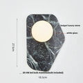 DecorBites™ Carbon Steel LED Wall Lamp with Pull Chain Switch & Marble Stone Fixtures