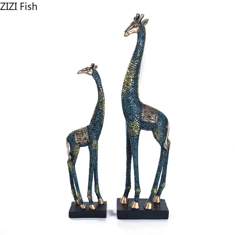 DecorBites™ Giraffe Resin Statue Ornament Desk Decoration Room Aesthetic Decor