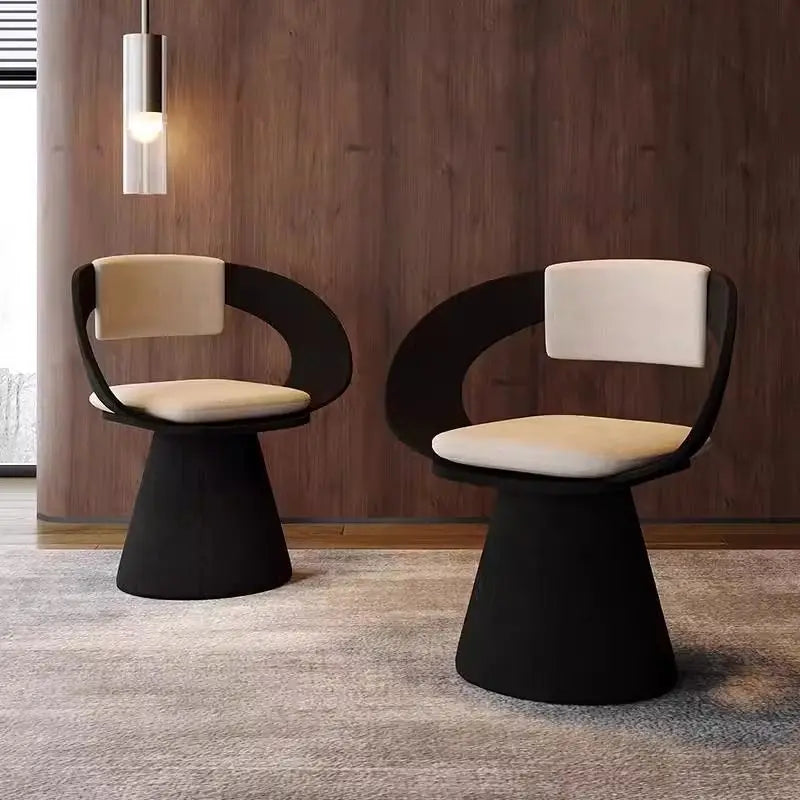 DecorBites™ Elegant Rotating Chair - Modern Dressing Stool for Bedroom Makeup