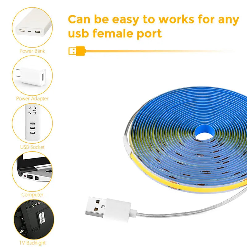 DecorBites™ COB LED Night Light Bar with Hand Sweep Sensor for Room Decor