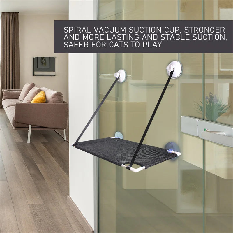 DecorBites™ Cat Window Suction Hanging Bed Hammock Resting Radiator Durable Washable Pet Bed