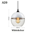 DecorBites™ Black Glass Pendant Light Fixture for Modern Indoor Decor and Dining Room