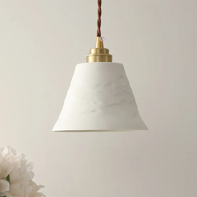 DecorBites™ Ceramic LED Pendant Lamp: Adjustable Modern Hanging Light for Kitchen, Dining Room, Bar
