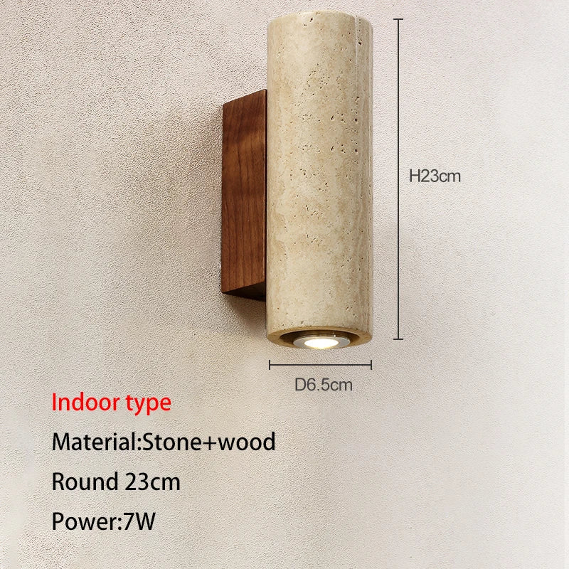 DecorBites™ Cave Stone Outdoor Wall Lamp: Waterproof Yellow Light for Bedroom, Courtyard, Balcony Garden