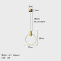 DecorBites™ Brass Ring Chandeliers: Dimmable Lighting Fixtures for Bedroom, Restaurant, Kitchen