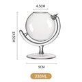 DecorBites™ Globe Shape Wine Glasses Set for Home Bar Parties and Events
