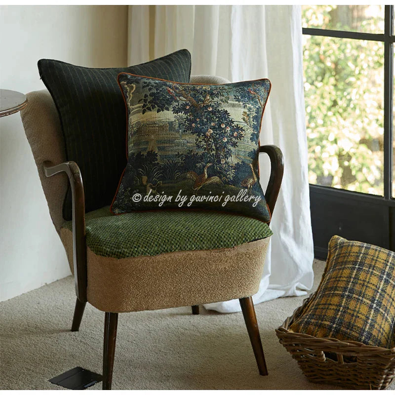 DecorBites™ Guvinci Horse Decorative Cushion Cover 45x45cm for Living Room Sofa