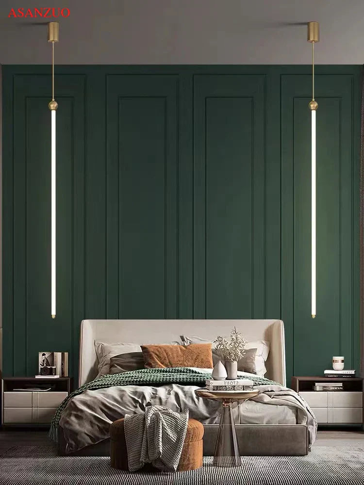 DecorBites™ LED Strip Pendant Lamp for Dining Kitchen Bedroom, Minimalist Design