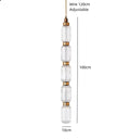 DecorBites™ LED Glass Chandelier: Clear Amber Glass, Adjustable Wire 200cm, Modern Lighting Fixtures