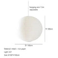 DecorBites™ Akari Rice Paper Pendant Lights - Handwoven LED Hanging Lamp for Home Décor