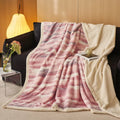 DecorBites™ Luxe Leopard Rabbit Fur Blanket: Cozy Office & Sofa Throw, Skin-Friendly & Multi-Functional