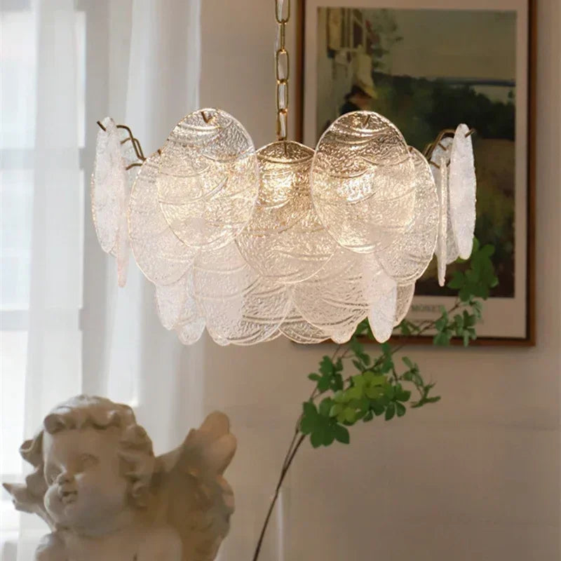DecorBites™ LED Glass Chandelier Modern Minimalist Design Light Fixtures