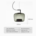 DecorBites™ Brokis Glass Pendant Lamp - Nordic Creative Hanging Light for Home and Hospitality