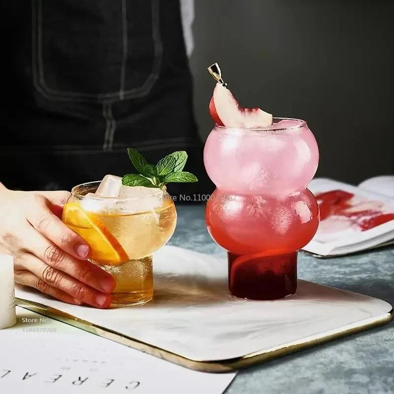 DecorBites™ Glass Cold Brew Coffee Cup Heat-resistant Milk Latte Bubble Water Breakfast