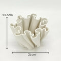 DecorBites™ Bud Shape Ceramic Vase Floral Arrangement Desk Decor Modern Artificial Flowers