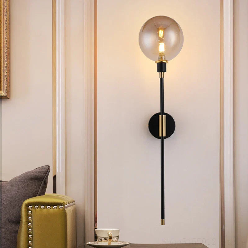 DecorBites™ Glass Ball Wall Lamp for Modern Home Decor & Lighting Fixture