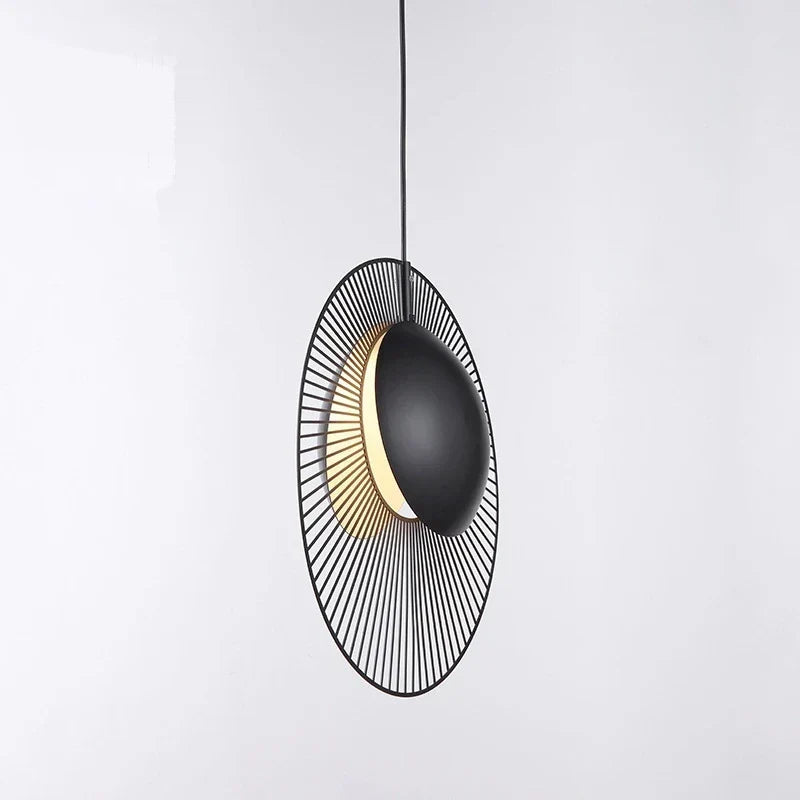 DecorBites™ LED Pendant Light: Designer Forestier Oyster Lamp for Loft Bedroom Decor