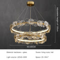 DecorBites™ Lotus Leaf LED Chandeliers for Living Room Bedroom Dining Table Kitchen Lighting Fixtures