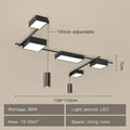 DecorBites™ Black LED Chandeliers for Living Dining Bedroom Hall Kitchen: Modern, Simple Indoor Lighting