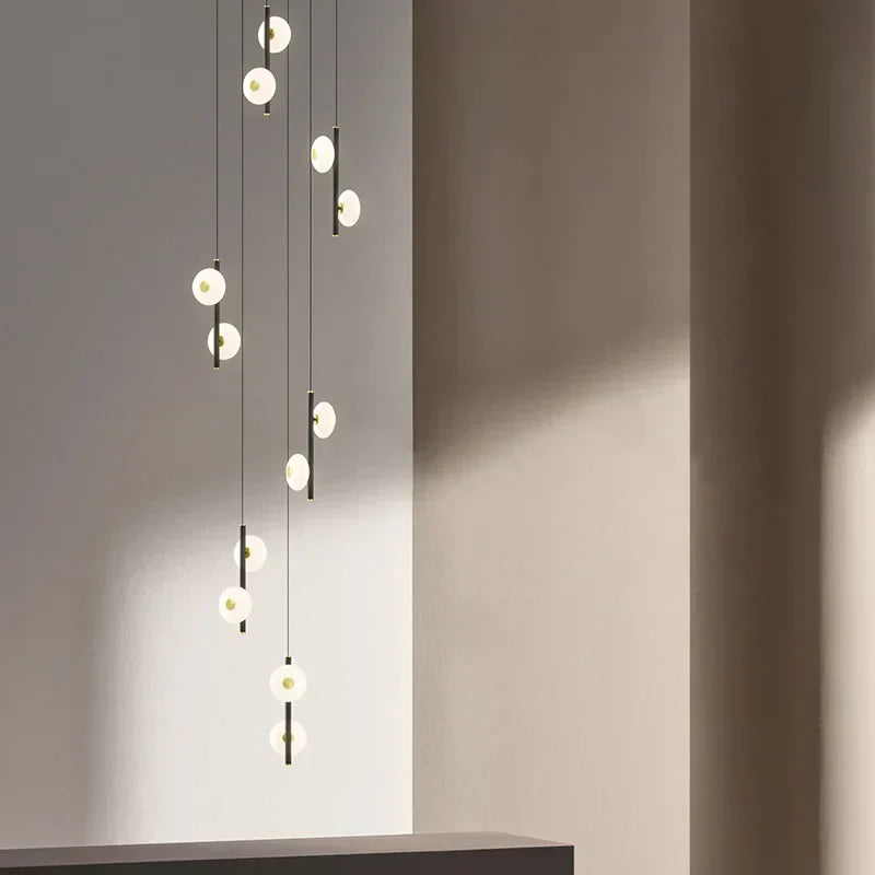 DecorBites™ LED Oval Chandelier for Modern Indoor Lighting in Bedroom and Living Room