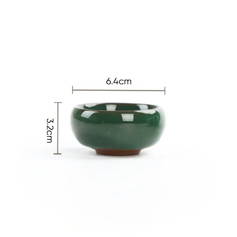 DecorBites™ Ice Cracking Ceramic Tea Espresso Coffee Cups Set